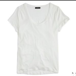 J. Crew Medium Lyocell Tee White